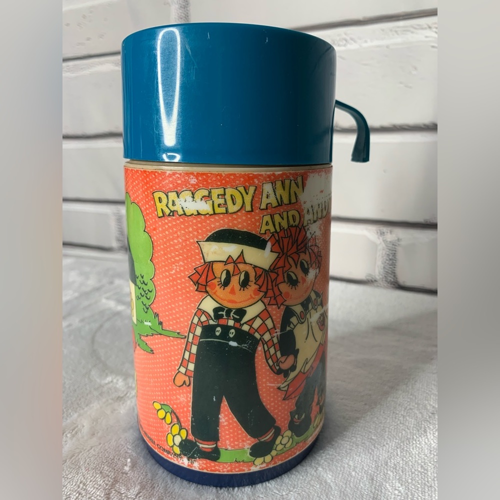 3/$30 1973 Raggedy Ann & Andy Thermos – Bobbs-Merrill Co. –Vintage Collectible - Picture 4 of 14